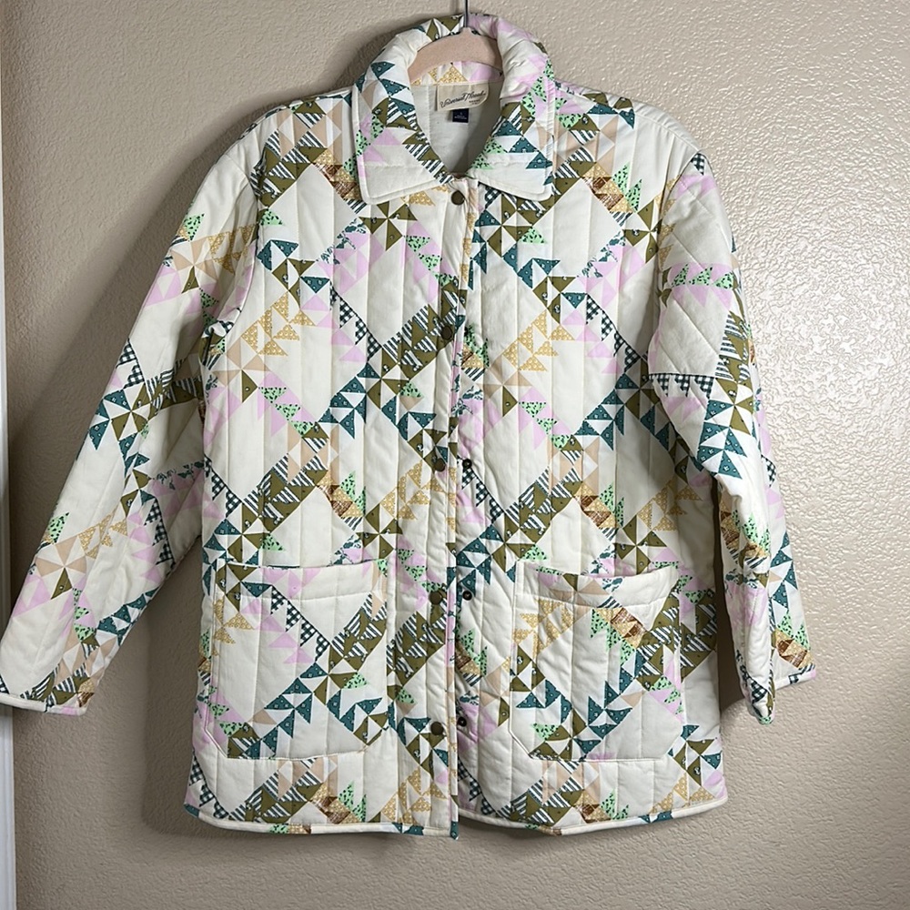 Universal thread patchwork women’s quilted jacket